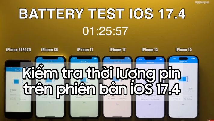 Đánh giá thời lượng pin thực tế iOS 17.4: Những iPhone nào chớ nên nâng cấp!